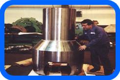 18,000 POUND STEEL MILL SPINDLE END